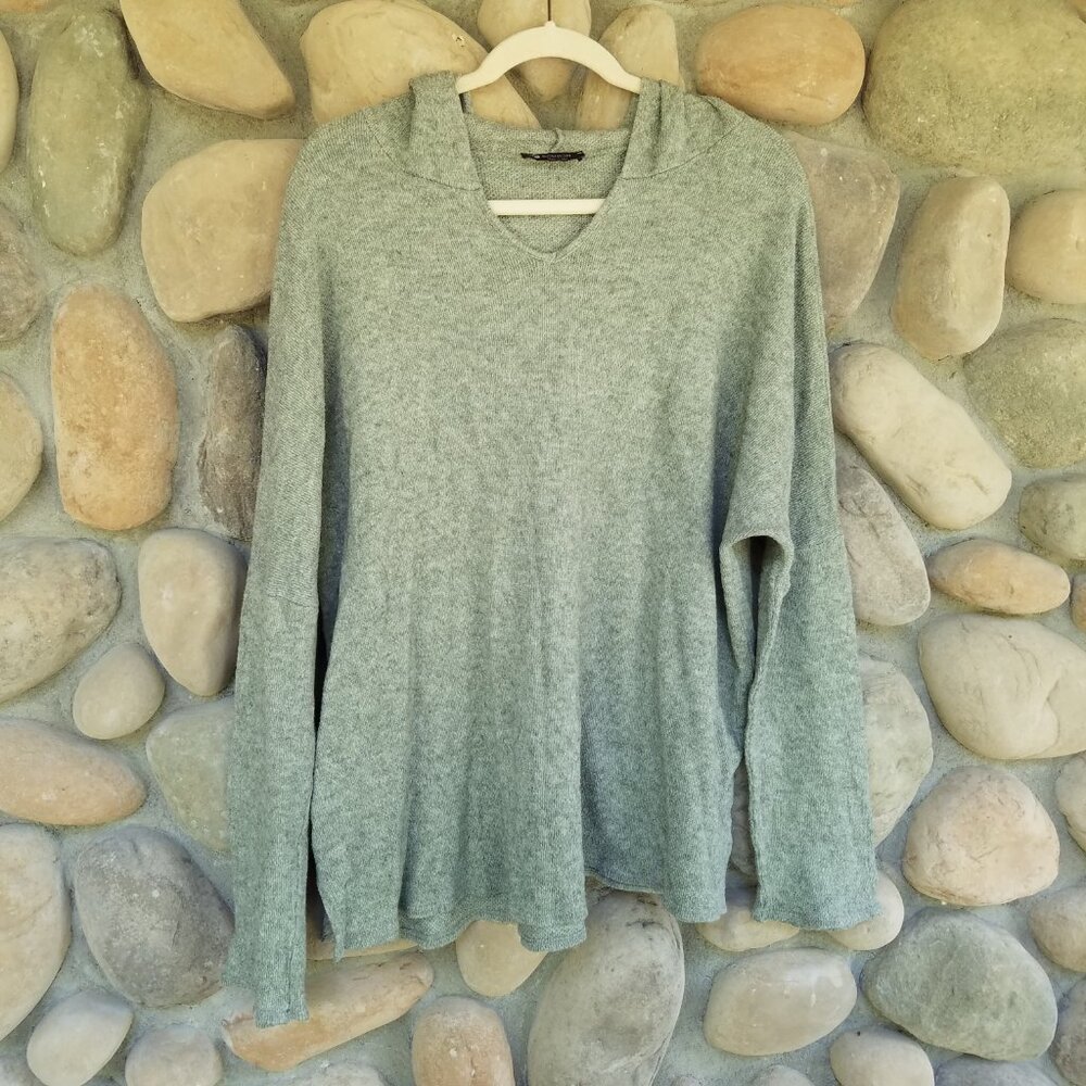 BOMBOM Green Women's Knit Women's Hoodie | Sweater Weather | Fall Essential - Picture 3 of 6